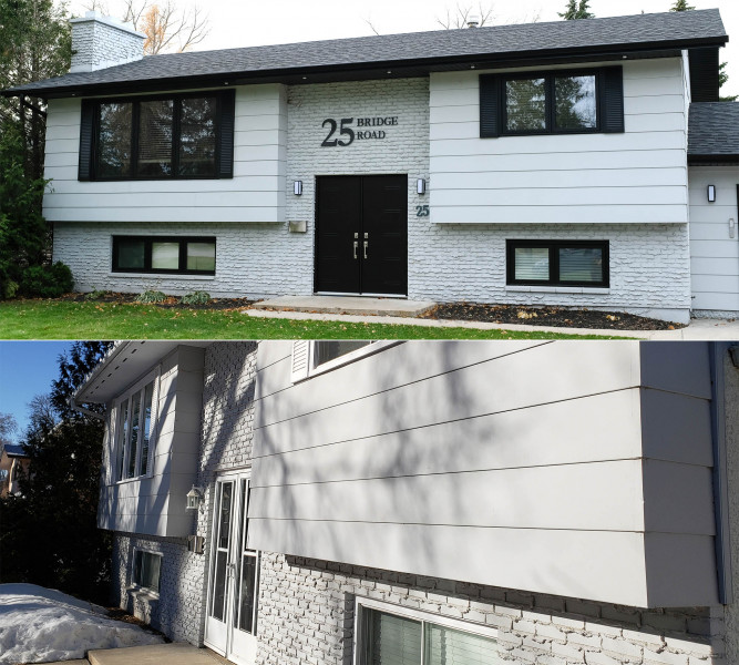 New windows, doors, roof, soffit & fascia and potlights.