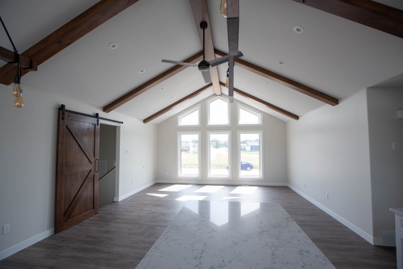 Kitchen facing living room.